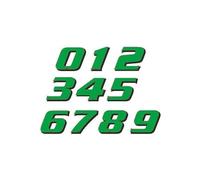 Puig Lot de 5 Autocollants Motif numéro 5 115 mm 5 unités. Vert