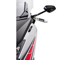 Puig Lot de Cache rétroviseurs à l'emplacement d'origine pour TMAX530 Noir