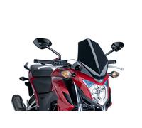Puig 6437N Naked New Generation Sport sportive et aérodynamique en acrylique de 3 mm avec design surélevé qui améliore la protection et maintient une large visibilité, Noir