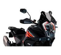 Puig 20401N Bulle Sport compacte et aérodynamique en Acrylique Haute résistance aux Chocs, avec Profil Arrondi et Design Sportif Qui améliore la Protection et la visibilité, Noir