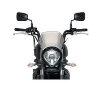 Puig 3592P Plaque frontale ALU légère avec fonction saute-vent et support numéro pour style sportif et protection, Argent