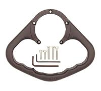 Puig 4616N Poignées universelles pour Passager en Coloris Noir, Confort et Style pour Votre Moto