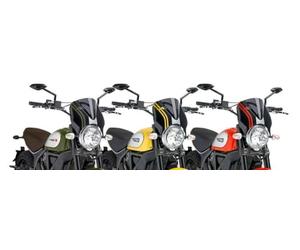 Puig Retrovision 7652F pour Ducati Scrambler Icon/Classic/Full Throttle 15'-19', Ducati Scrambler Sixty2 16'-19'