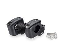 Puig 22101N Rehausseurs Pullback pour améliorer l’ergonomie du guidon avec une élévation de 25 mm et un rapprochement de 16 mm, fabriqués en aluminium usiné, Noir