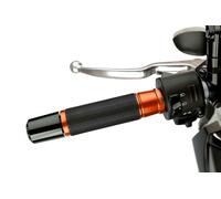 Puig Hi-tech Ascent Grips Orange,Noir 22 mm / 119 mm