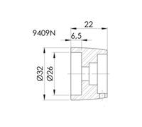 Puig 9409N Jeu de Embouts de Guidon Modelé Thruster, Noir