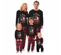 Puimentiua Pyjama Noel Combinaison Pyjama Femme Pyjama Noel Famille Chaud Et Doux NoëL Pyjamas Maison Costume Ensemble,28,Mom XXL