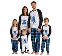 Puimentiua Pyjama Noel Combinaison Pyjama Femme Pyjama Noel Famille Chaud Et Doux NoëL Pyjamas Maison Costume Ensemble,39,Mom S