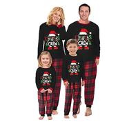 Puimentiua Pyjama Noel Combinaison Pyjama Femme Pyjama Noel Famille Chaud Et Doux NoëL Pyjamas Maison Costume Ensemble,19,Mom L