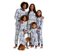 Puimentiua Pyjama Noel Combinaison Pyjama Femme Pyjama Noel Famille Chaud Et Doux NoëL Pyjamas Maison Costume Ensemble,18,Mom M