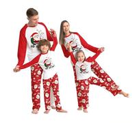 Puimentiua Pyjama Noel Combinaison Pyjama Femme Pyjama Noel Famille Chaud Et Doux NoëL Pyjamas Maison Costume Ensemble,36,Mom XXL