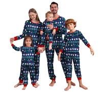 Puimentiua Pyjama Noel Combinaison Pyjama Femme Pyjama Noel Famille Chaud Et Doux Pyjama NoëL Pyjamas Maison Costume Ensemble for Famille Homme Femmes Fille BéBé GarçOn, Enfant, 1 an