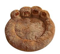 PUIOKA Coussin Anti-Stress pour Chien, lit Moelleux en Forme de Patte d'ours, Panier Lavable et apaisant pour Grands, Moyens et Petits Chiens