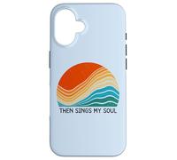 Puis Chante Mon âme Vintage Sunset Retro Feel Christian Coque pour iPhone 16