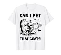 Puis-Je caresser Cette chèvre à Halloween T-Shirt Graphique avec Valeur