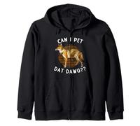 Puis-je caresser Dat Dawg Hikers Funny Jackal Meme Animal Lover Sweat à Capuche