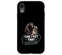 Puis-je caresser That Dawg Pet Dog Meme Bear parlant avec une fille Coque pour iPhone XR