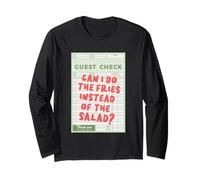 Puis-je faire des frites au lieu de la salade ? Manche Longue