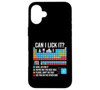 Puis-Je Le lécher - Professeur de Sciences de Chimie du Tableau périodique Coque pour iPhone 16 Plus
