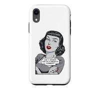 Puis-Je Vous intéresser dans Un commentaire Sarcastique Pop Art Girl Coque pour iPhone XR