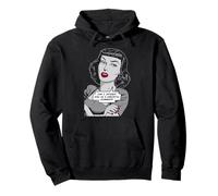 Puis-Je Vous intéresser dans Un commentaire Sarcastique Pop Art Girl Sweat à Capuche