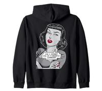 Puis-Je Vous intéresser dans Un commentaire Sarcastique Pop Art Girl Sweat à Capuche