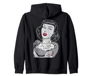 Puis-Je Vous intéresser dans Un commentaire Sarcastique Pop Art Girl Sweat à Capuche