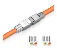 Puiseno 1 connecteur de câble réseau Cat 7 sans outil, connecteur RJ45 Cat7 pour câble de pose LAN, connecteur Ethernet Cat pour câble d'installation, 10 Gbit/s