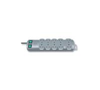 Puissance Cordon Extension Douille,10 Voie ,Noir,2 M,BRENNENSTUHL,1153393120