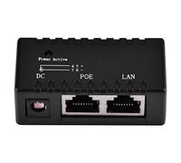 Puissance de diviseur d'injecteur de POE sur l'adaptateur d'injecteur d'Ethernet pour Le réseau de LAN(Noir)