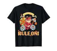Puissance de Grenouille gauchère avec Fleurs Style T-Shirt