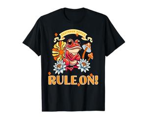 Puissance de Grenouille gauchère avec Fleurs Style T-Shirt