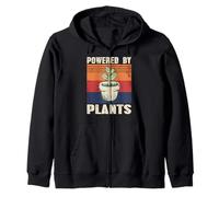 Puissance des Plantes Végane Jardin Nature Humour Sweat à Capuche
