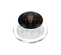 Puissance majestueuse du Lion Fantastique PopSockets PopGrip pour MagSafe