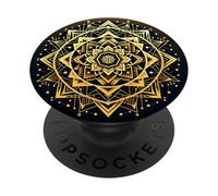 Puissance personnelle du Chakra du Plexus Solaire PopSockets PopGrip Adhésif