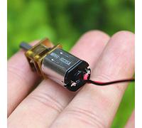 Puissance rotative Mini N20 Démarreur électronique à engrenages entièrement en métal, Vitesse lente D-Shaft Box Réducteur Moteur DIY Robot Jouet, DC 3V-6V 5V 100RPM, Hobby Electric Accessoires de bric