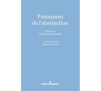 Puissances de l'abstraction Études sur L'excès du représentatif - Alexandre Lissner - Hermann - broché - Essai