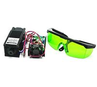 Puissant 2W 445nm 450nm laser bleu diode Dot Module 2000mw Graveuse w/Lunettes de 405nm