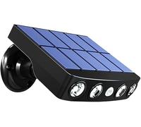 Puissant Capteur De Mouvement Extérieur De Lumière Solaire Projecteur De Lampe Solaire LED De Jardin étanche pour Mur LED De Rue De Chemin De Jardin, B-Warm Light