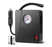 Puissant compresseur d'air portable de voiture avec manomètre numérique Compresseur électrique rechargeable portatif pour gonflage de pneus de voiture Bouchon d'huile régulateur avec manomètre