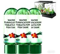 Puissant Comprimé de Purification de L'eau pour Aquarium,3PCS Comprimé Portables de Purification de L'eau pour Aquarium,Comprimés de Nettoyage de L'eau pour Aquarium,Aquarium Water Purification Tablet