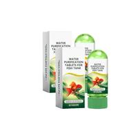 Puissant Comprimé De Purification De l'eau pour Aquarium,Tablettes des Purification des l'eau,Retrait Sûr La Turbidité,Poissons & Plantes,2 Bouteille