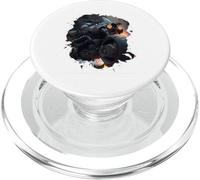 Puissant Darkness Journey sur Une Moto épique PopSockets PopGrip pour MagSafe