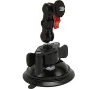 Puissant gobelet à ventouse -support de caméra-auto Double balle bras articulé 1/4 de trou de vis