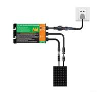Puissant micro-onduleur 120 W 300 W pour énergie solaire, convertisseur MPPT à onde sinusoïdale pure DC18 50 V avec options de configuration flexibles (GMI120 230 V)