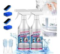Puissant nettoyant anti-taches tenaces, nettoyant en mousse multifonction pour salle de bain, spray détartrant pour salle de bain, puissant agent de nettoyage détartrant (2 pièces)