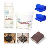 Puissant Nettoyant en Poudre Tout Usage pour Cuisine, Powerful Purpose Cleaning Powder, Antirouille en Mousse Cuisine, Foam Rust Remover Kitchen Cleaner, Powerful Rust Remover (250g+110g)