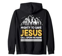 Puissant pour sauver Jésus, invoquez Son nom, Hommes et Femmes chrétiens Sweat à Capuche