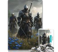 Puissant Puzzle Chevalier médiéval 1000 pièces pour Adolescents, Jeu éducatif et défi, idéal comme Cadeau pour Toute la Famille (75x50cm)