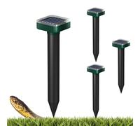 Puissant répulsif anti-serpent pour cour et extérieur, répulsif solaire sonique étanche - Sans danger pour les animaux de compagnie et les enfants, garde les serpents loin du garage, de la pelouse, de